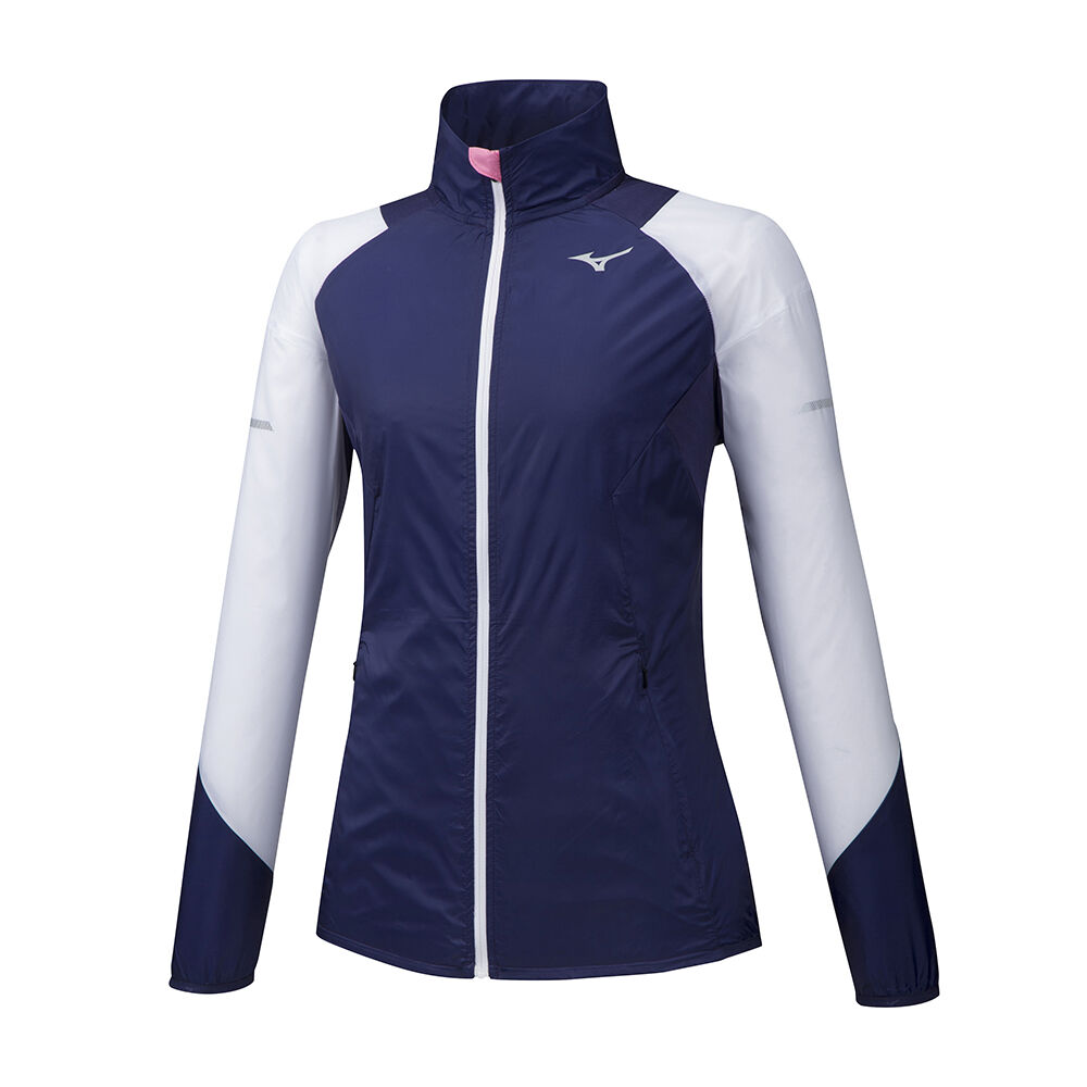 Mizuno Women's Aero WindTop Running Jacket Purple/White (J2GE971012-ESV)